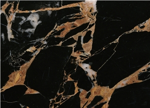 Nero Marfilia Marble Slabs & Tiles, China Black Marble