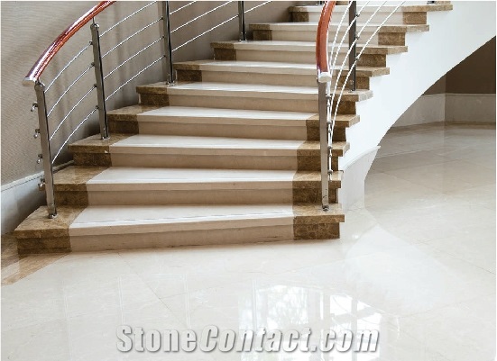 Sivec White A1 Marble Staircase