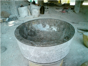 Etruscan Grey Limestone Wash Basin & Sinks Indonesia