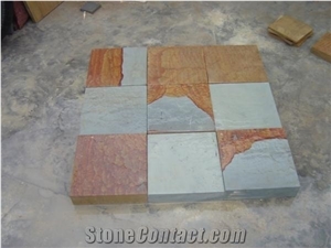 Double Color Sandstone, China Yellow Sandstone Slabs Polished Tiles, Honed Wall Floor Covering Tiles, Walling, Flooring, Decorations, Veneers, Ledge Stones, Pool Coping
