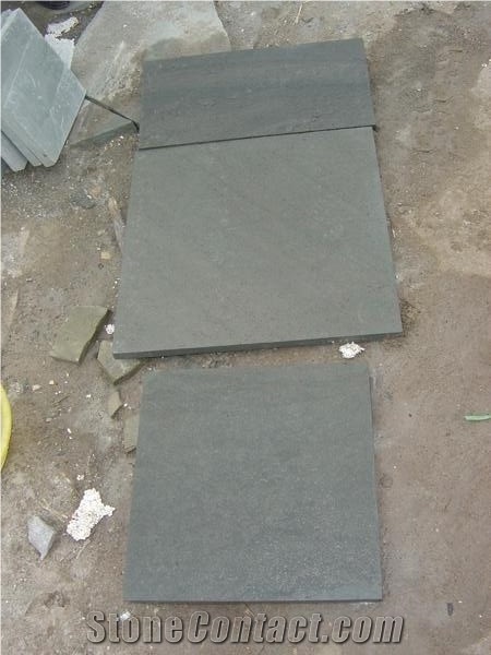 Green Sandstone Tiles, China Green Sandstone, China Shandong Laizhou Sandstone Slab, Cladding Tile, Floor Tile