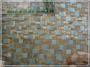 Flooring/Walling Multicolor/Black/Grey/Green/Rusty Slate,Rock Surface Indoor/Outdoortile,China Culture Stone
