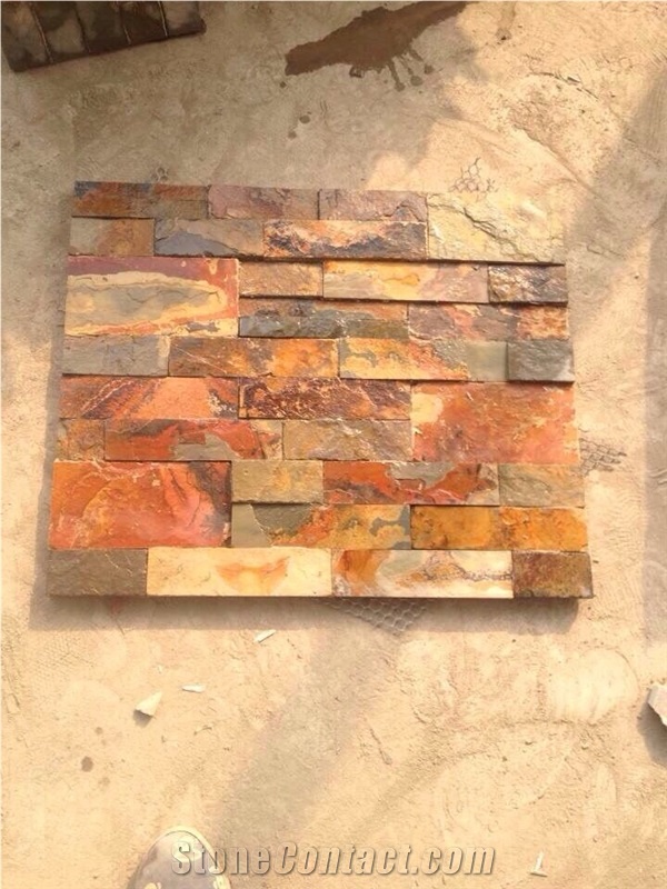 Walling Rusty Slate,Rock Surface Indoor/Outdoor Tile,China Culture Stone