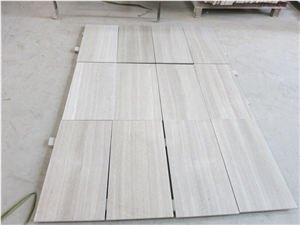 Marble Tile Silk Georgette Light Grey Wood Grain Vein Marble Floor Tile, China Grey Marble
