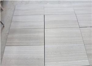 Marble Tile Silk Georgette Light Grey Wood Grain Vein Marble Floor Tile, China Grey Marble