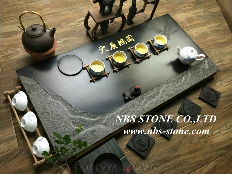 China Granite Tea Tray, Black Granite Tea Tray,Handcrafts