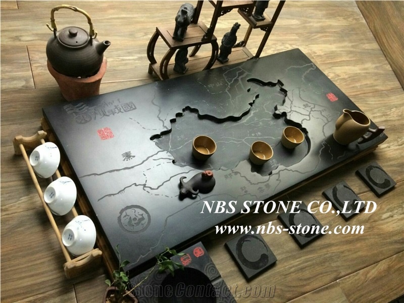 China Granite Tea Tray, Black Granite Tea Tray,Handcrafts