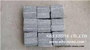 Grigio Paradiso Granite Cobble Stone, Grey Granite Cube Stone & Pavers
