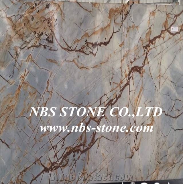 Roman Blue Quartzite Tiles & Slabs, Quartzite Wall/Floor Covering
