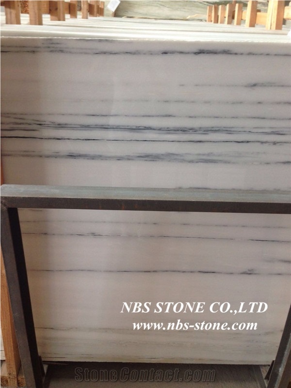 Royal Jade Straight Lines Marble Tiles & Slabs,China White Marble Tiles & Slabs