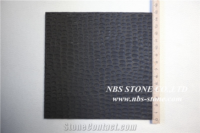 Sculptured China Black Granite Wall Relief, Black Granite Wall Reliefs