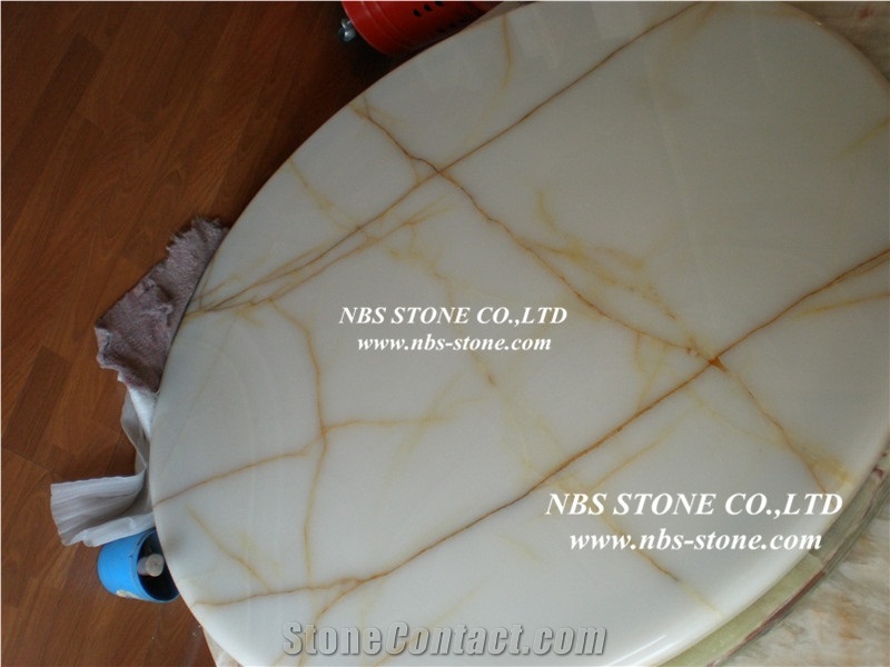 White Marble Round Table Top,Table Top Design