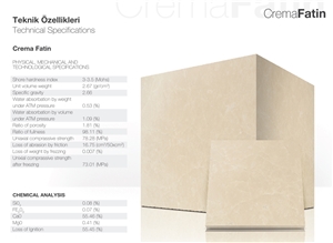 Crema Fatin Marble Slabs, Tiles