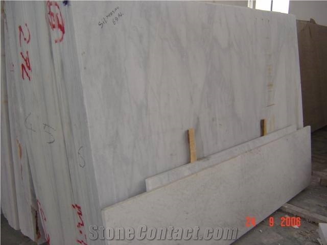 Mugla White Marble Slabs, Tiles