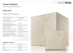 Polished Golden Bella Marble Slabs, Tiles Polished Golden Bella Marble Slabs, Tiles