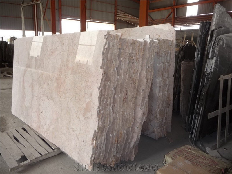 Pink Cream Marble Tiles and Slabs,China Pink Marble