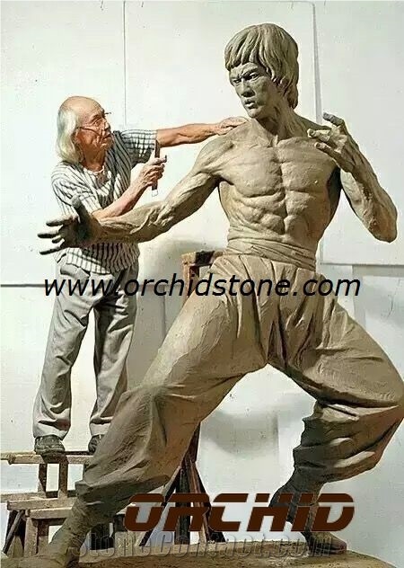Bruce Li Marble Sculpture