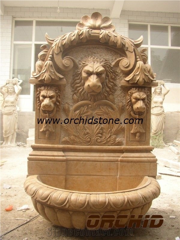 Carved Dragon Marble Garden Fountains