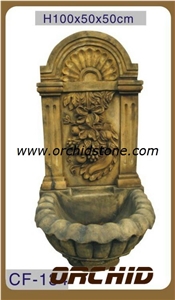 Carved Marble Exterior Fountain