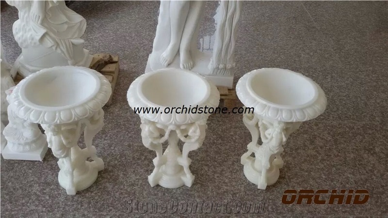 China White Marble Carved Artifacts