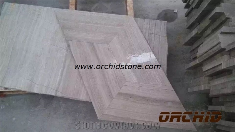 Grey Wooden Marble Slabs & Tiles, China Grey Marble