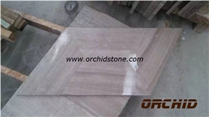 Honed Grey Wooden Marble Flooring Tiles, China Grey Marble