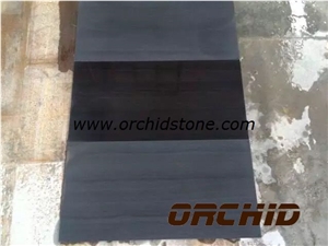 Imperial Black Wood Marble Slabs & Tiles, Black Marble Flooring/Walling
