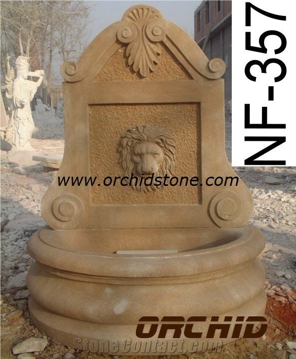 Sculptured Natural Marble Wall Mounted Fountains