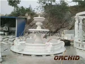 White Marble Grarden Fountains