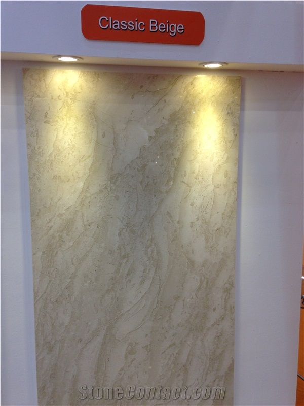 Classic Beige Marble Slabs, Tiles