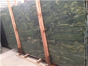 Bamboo Green Quartzite Slabs & Tiles,Brazil Green Quartzite for Wall Tile,Green Quartzite Countertop
