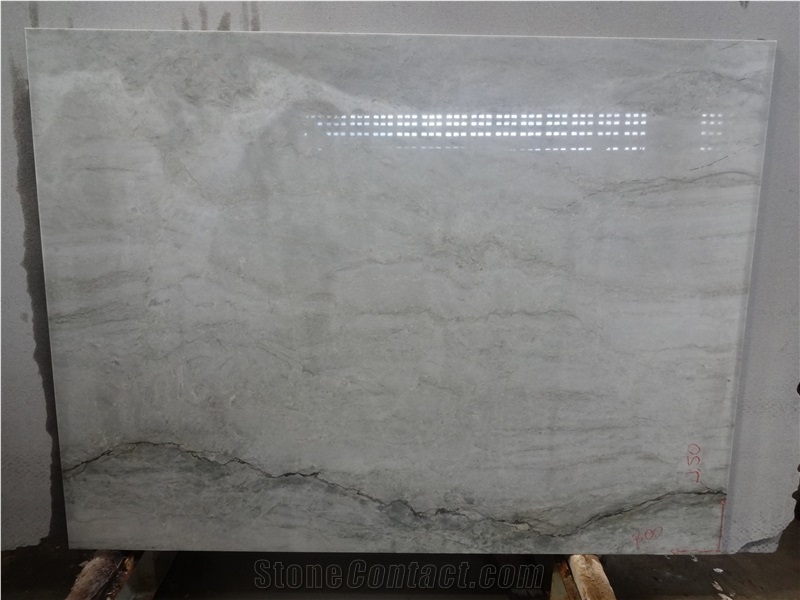 Sea Pearl Quartzite Slabs & Tiles,Polished Brazil White Quartzite Wall Tile
