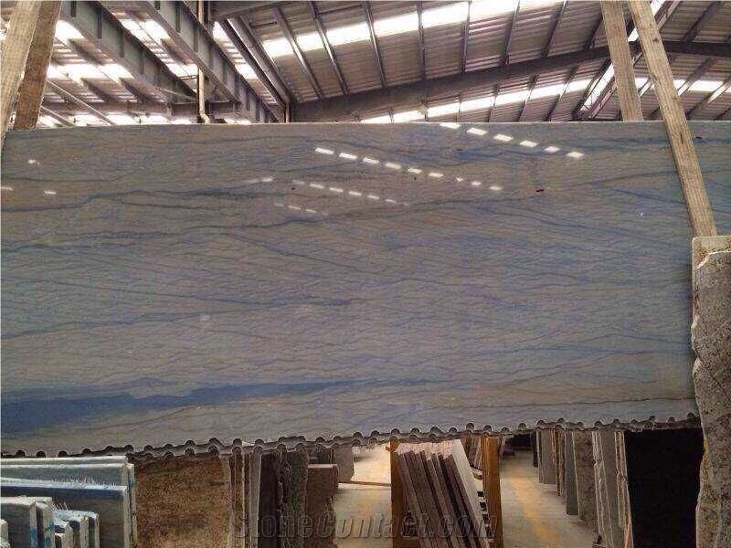 Azul Macaubas Quartzite Slabs, Brazil Blue Quartzite Slabs-High Quality for Hotel Walling & Floor Tiles