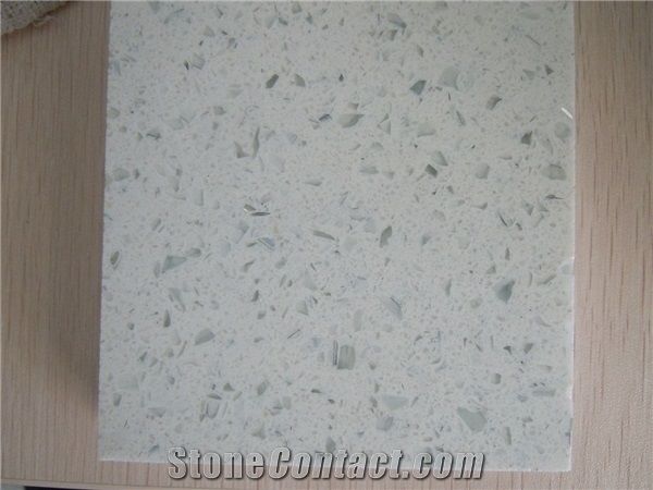 Chinese Cheap Pupular Man Made Artificial White Quartz Stone With