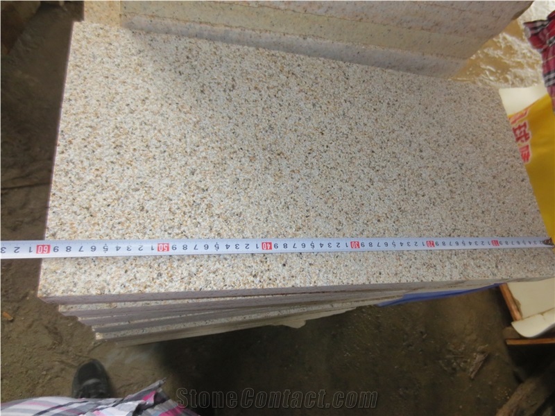 G682 Granite Slabs & Tiles / Sunset Gold / Rusty Yellow, Fine Picked Tiles, Slabs for Wall and Floor