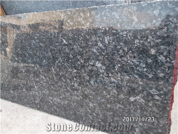 Norway Popular Cheap Blue Pearl Granite Polished Big Flag Slabs,Tiles for Wall and Floor Covering, Natural Building Stone with Sparking Spots, Hotel, Villa, Shopping Mall Project Use
