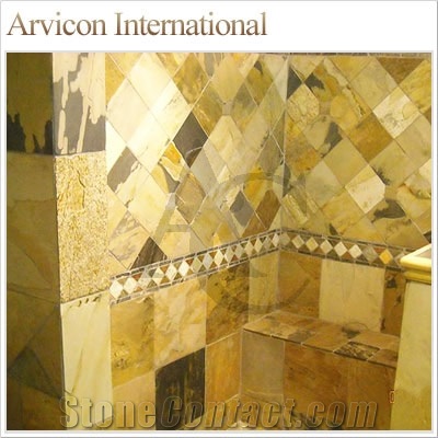 Indian Autumn Slate Tiles & Slabs, Brown Slate Tiles & Slabs, Covering Tiles