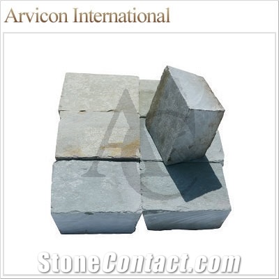 Kota Blue Limestone Cube Stone & Pavers, Blue Limestone Paving Sets