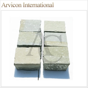 Kota Brown Limestone Cube Stone & Pavers, Brown Limestone Paving Sets