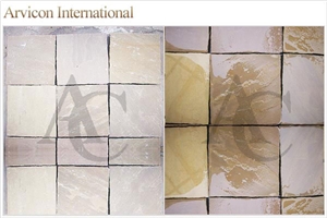 Raj Green Sandstone Tiles & Slabs, Green Sandstone Tiles & Slabs