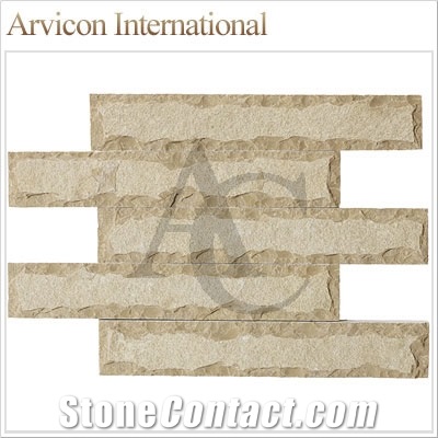 Tandoor Yellow Limestone for Cultured Stone, Yellow Limestone Stacked Stone Veneer