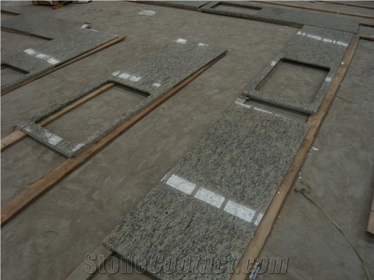 Brazil Flooring Granite Tiles & Slabs, Polished Giallo Santa Cecilta Granite Hot Sale Good Price