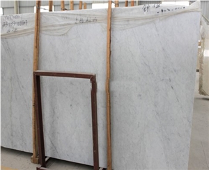 Carrara White Polished Marble Tiles & Slabs Italy Marble Wall Floor Covering Tiles New Quarry Hot Sale