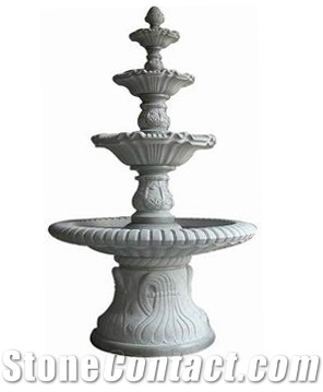 Cheap Price Chinese Grey Granite Outdoor Garden Fountain, Water Features High Quality