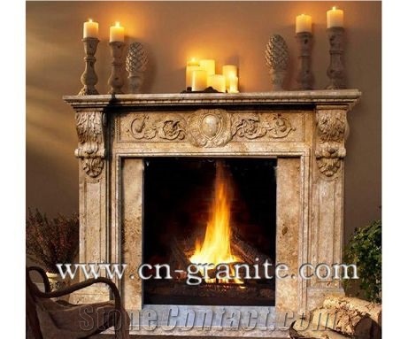 China Carved Marble Fireplace Mantal,Customize Marble Fireplace,Mainly for Interior Decoration-Xiamen Songjia