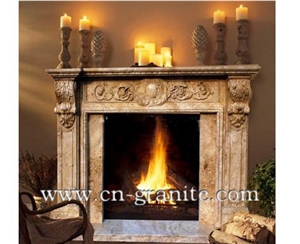 China Carved Marble Fireplace Mantal,Customize Marble Fireplace,Mainly for Interior Decoration-Xiamen Songjia