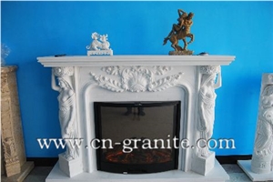 China Factory Natural Marble Fireplace,According to Your Design and Request,Mainly for Interior Decoration,Wholesaler-Xiamen Songjia
