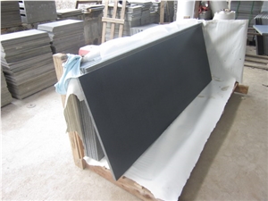 China Factory Polished Black Microhole Granite Tiles Slabs Cut to Size Stone Good Quality