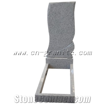 China Granite Tombstone Stone G603 Monument Simple Style Tombstone Cheap Price