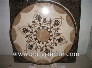 China Marble Water Jet Medallion Mosaic Pttern Tiles for Floor Paving or Wall Cladding,Wholesaler-Xiamen Songjia